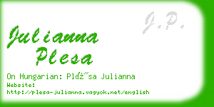 julianna plesa business card